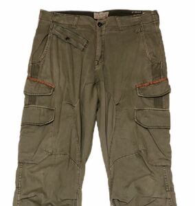 10399 大きいサイズ《AVIREX アヴィレックス》ミリタリー FATIGUE PANTS カーゴパンツ カーキ 2XL