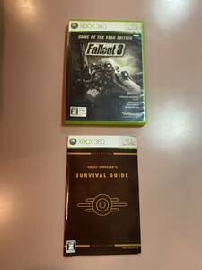 Xbox360★フォールアウト３　ゲームオブザイヤーエディション★used☆Fallout3 Game of the year edition FO3 GOTY ☆import Japan JP