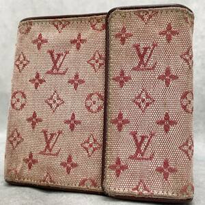 1円〜 美品 LOUIS VUITTON ルイヴィトン　折り財布　キャンバス　メンズ　