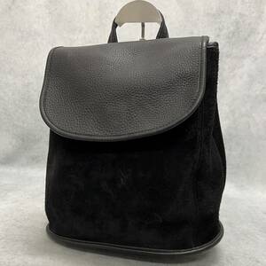 1円〜 美品COACH オールドコーチ スエード バークレー　バックパック　黒　9015