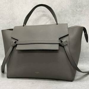 1円〜 美品 CELINE セリーヌ ベルトバッグ　ミニ　マイクロ　ハンドバッグ　2way　ビジネスバッグ