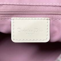 1円〜 美品 DIOR　ディオール　トロッター　ボストンバッグ　ピンク　ハンドバッグ　PVC_画像9