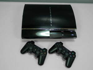 ★PS3 CECHA00 60GB　コントローラー２台付き　動作未確認・現状品　2.26.12