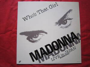 ■レーザーディスク・LD■マドンナ（MADONNA）/　Who’ｓ　That　Girl　LIVE　IN　JAPAN　/　国内盤LD 　