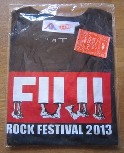 新品■FUJI　ROCK　FESTIVAL（フジロックフェスティバル）2013　公式ロックT-シャツ（BEAMS）Fサイズ　細身の女性、お子様向け