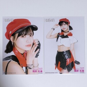 NMB48 隅野和奏 月別ランダム生写真 2023 November-rd 11月 2種 コンプ 「もう裸足にはなれない」歌唱衣装