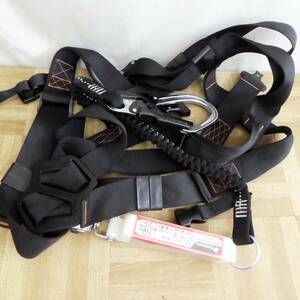 P811[ unused ]Tanizawa full Harness type .. system stop for apparatus safety belt no. 1 kind use possibility mass 110kg falling distance 4.4m maximum free falling distance 2.3m ⑭/4