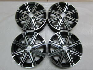 ☆三菱 B11W ekカスタム / B11A ekスペース カスタム 純正 15 x 4.5J INSET46 PCD100 x 4H ハブ径56mm ekワゴン ekスポーツ 等 流用 中古☆