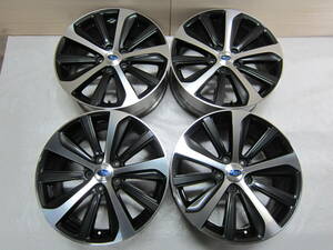 ☆スバル BN9 レガシィ ENKEI製 純正アルミホイール 18 x 7.5J インセット55 ハブ径56mm PCD114.3 x 5H レヴォーグ WRX S4 等 流用 中古☆