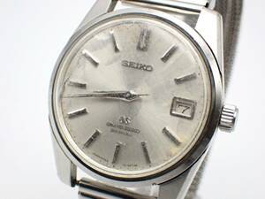 1円～☆SEIKO セイコー 手巻き メンズ腕時計 グランド セイコー ダイヤショック 5722-9990 デイト シルバー文字盤/T082540