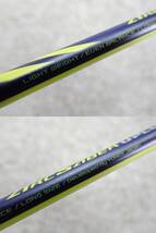 1円～☆YONEX ヨネックス ARCSABER UPLUS21 アークセイバー Uプラス21 バドミントンラケット 軽量 ネイビー×イエロー_画像9