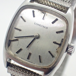 1円～★稼働品★LONGINES ロンジン 手巻き 17454260 スクエア QZ レディース腕時計 N07385の画像1