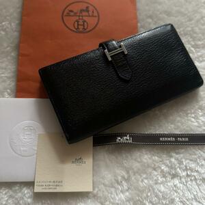 【極上美品】 999 HERMES エルメス ベアンスフレ 2つ折り長財布