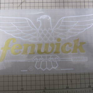 FENWICK フェンウィック 横280ｍｍ縦約138ｍｍ 2色仕様 画像は白鷲金文字 ステッカー デカール ハイグレード耐候６年 40色 CTTF FENの画像1