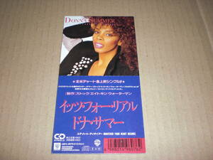 シングルCD　ドナ・サマー/イッツ・フォー・リアル　中古品　Donna Summer/This Time I Know It's for Real