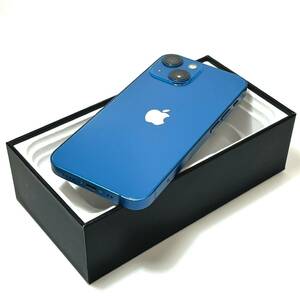 【ジャンク品】Apple｜iPhone 13 mini 128GB｜SIMフリー｜最大バッテリー容量98%｜ブルー｜動作確認済｜速達発送可