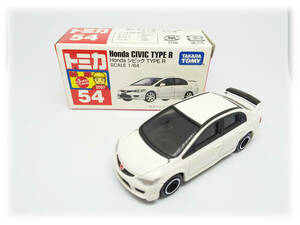 【絶版 赤箱 TAKARATOMYロゴ】トミカ 54-9 Honda シビック TYPE R 新車シール 2007年 当時物