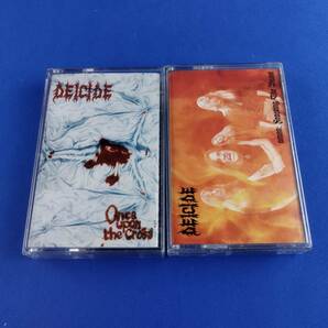 1SK1 カセットテープ DEICIDE ONCE UPON THE CROSS AMON:FEASTING THE BEAST ディーサイドの画像1