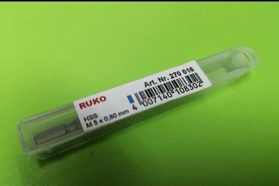 【未使用品】RUKO 六角軸タッピングドリル M5×0.8 HSS