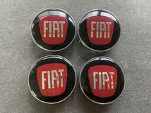 フィアット FIAT ホイールキャップ ホイール ハブキャップ センター キャップ保護 防塵 4個セット 外径60mm T406番_画像1