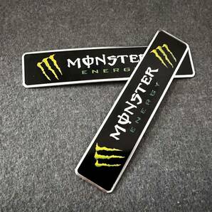 MONSTER★12*2.6CM★カーステッカー エンブレム プレート アルミ製 フェンダーバッジ シール 傷を隠す 2枚セット 559番の画像7