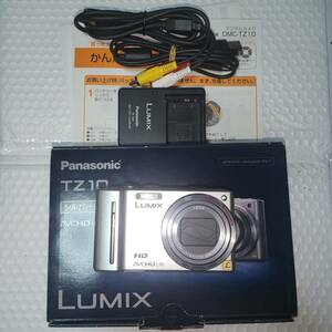 未使用に近いパナソニック デジタルカメラ ルミックス シルバーDMC-TZ10-N パナソニック(Panasonic)