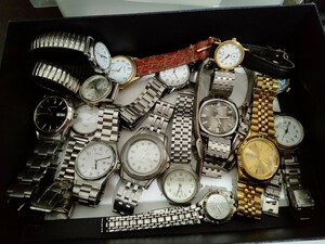 1円スタート腕時計まとめ売りジャンク(CITIZEN、シチズン、TECHNOS、テクノス、セイコー、SEIKOその他)