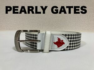 【美品】パーリーゲイツ　PEARLY GATES ラビット刺繍ロゴ　ベルト