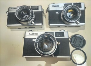 キャノン Canon canonet QL17 / フィルム　レンジファインダー　3台　セット　【同梱不可】　まとめ　ジャンク品