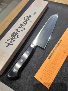 刀舟刃物　切り付け　三徳　180mm 未使用品 包丁 三徳包丁