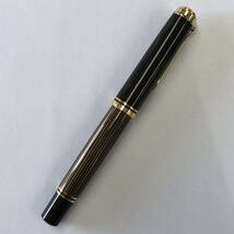 ☆ Pelikan ペリカン M800 スーベレーン 茶縞 18C-750 B PF刻印 GERMANY ブラウン 万年筆 !_画像9