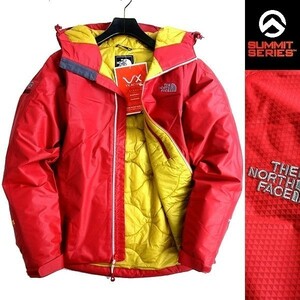 THE NORTH FACE ノースフェイス 定価3.2万 SUMMIT SERIES 撥水透湿HYVENT 中綿ジャケット パデッドブルゾン G83 RED 80/XS ▲048▼bus074nf