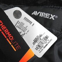 AVIREX アヴィレックス 新品 定3.5万 高機能中綿THERMOLITE エコファー切替 中綿入り パディングジャケット 3252060 010 M ▲064▼bus011us_画像8