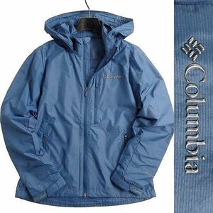 ■Columbia コロンビア 定3.5万 高耐久リップストップナイロン混 フーデッド ジャケット ブルゾン ウェア YLC009 403 95/M▲032▼bus153co