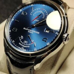 送料無料 定価55万→22万 2023年12月購入 美品 BAUME & MERCIER CLIFTON GMT AUTO ボーム メルシエ ball 腕時計 watch LONGINES 自動巻き