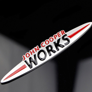 MINI JCW エンブレムステッカー  John Cooper Works 13.5cm×2.5cmの画像4