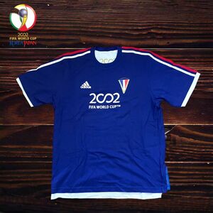 レア　2002年　日韓W杯　フランス代表　アディダス　記念Tシャツ　リバーシブル