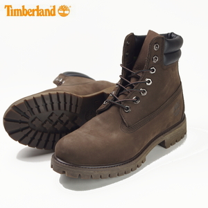 【未使用】TIMBERLAND ティンバーランド《6inch double collar boots》73543 定番6インチ ブーツ US7W(25) ダークブラウン ヌバック