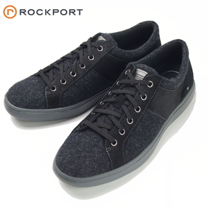 【未使用】定価1.6万 ロックポート ROCKPORT《シティライツ コール》軽量 ウールツイード スニーカー ウォーキングシューズ 28cm 黒