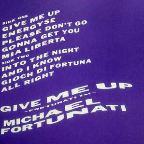 【LP Euro Beat】Michael Fortunati「Give Me Up」JPN盤 Into The Night 他 収録！の画像2