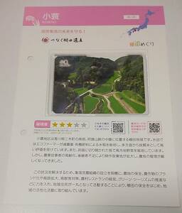 ◆◇棚田カード 小蓑 香川県三木町 棚田めぐり 送料無料 匿名配送◇◆