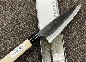 ★送料込★堺黒打ちはがね鍛造和式三徳包丁165mm両刃左右兼用薄口万能包丁 出刃包丁 牛刀包丁軽くて使いやすい切れ味抜群和包丁