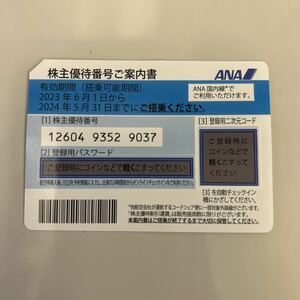 ANA 株主優待券2024年5月末　番号通知可能　普通郵便送料無料