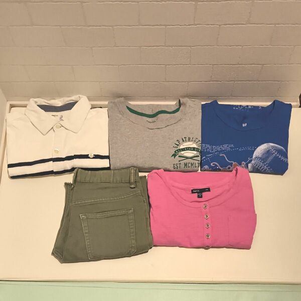 ★☆GAP Kids ギャップ キッズ 150 シャツ Tシャツ 長袖 半袖 パンツ 半 ズボン セット まとめ売り★☆