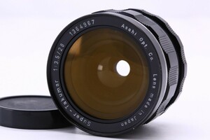 【特上】 ペンタックス PENTAX Super-Takumar 28mm F3.5 M42マウント 広角 単焦点 オールドレンズ #11968