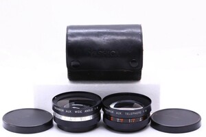 【美品】 ヤシカ YASHICA YASHIKOR AUX. WIDE ANGLE F4 + TELEPHOTO F4