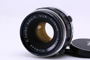 オリンパス Olympus F.Zuiko Auto-S 38mm f/1.8 マニュアルフォーカス 単焦点 レンズ for PEN F/FT/FV #6151