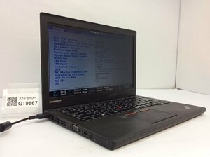 ジャンク/ LENOVO 20CLA1U2JP ThinkPad X250 Intel Core i3-5010U メモリ8.19GB HDD500.1GB 【G19667】