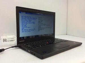 ジャンク/ LENOVO 20AMS37U1C ThinkPad X240 Intel Core i5-4300U メモリ4.1GB ストレージ無し 【G19687】