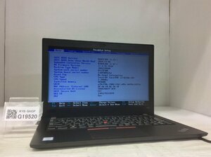 ジャンク/ LENOVO 20KES2E600 ThinkPad X280 Intel Core i3-8130U メモリ4.1GB SSD256.06GB 【G19520】